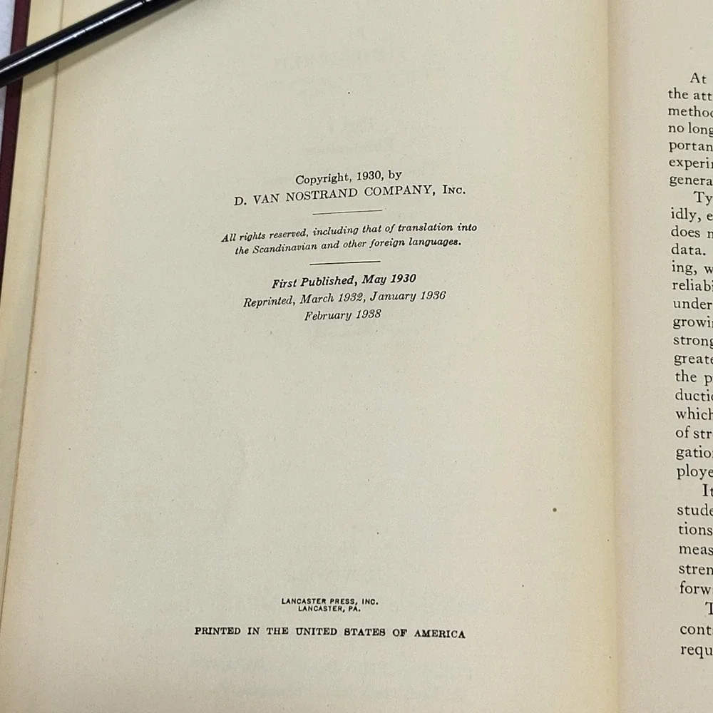 1938 Strength of Materials Part I Elementary Theory Problems Timoshenko HC‎
